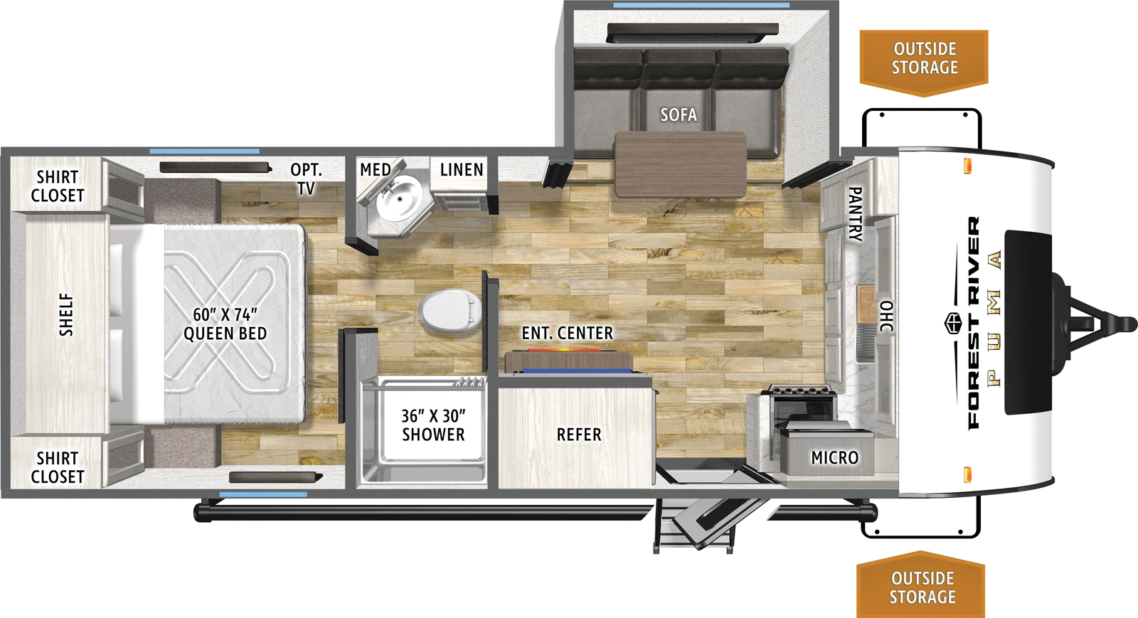 Puma Camping Edition 211FKCE Floorplan